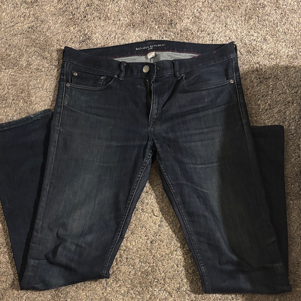 Banana Republic Men's Deep Indigo Slim Jeans